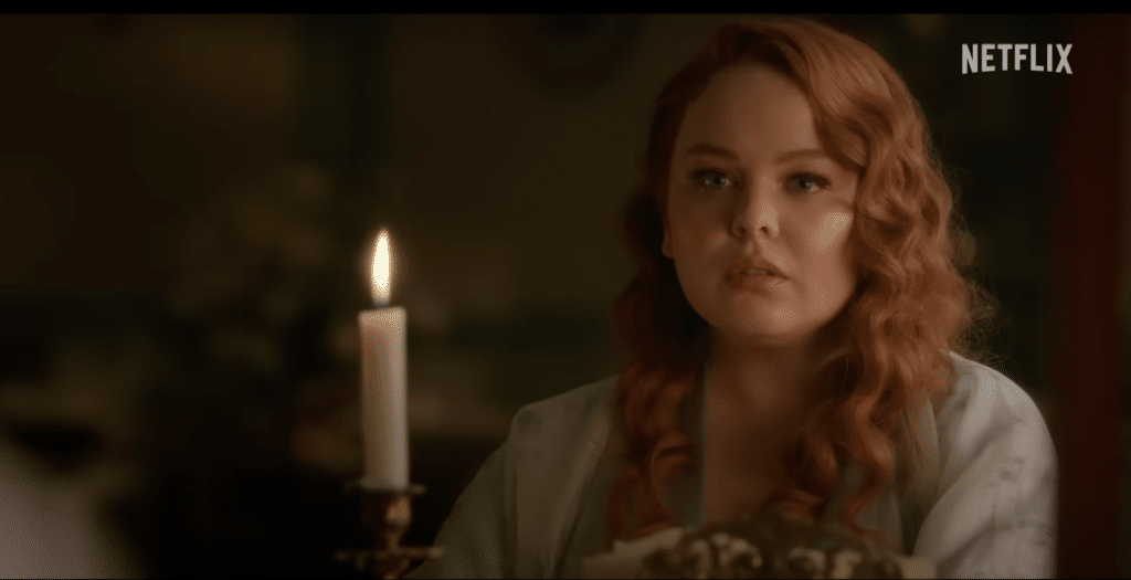 Penelope Featherington in all her glory for a scandalous third season of Bridgerton. Spend your summer reveling in Lady Whistledown's gossip. Credit: Youtube/@Netflix